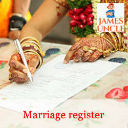 Marriage register Mrs. Chhaya Ghosh in Barasat